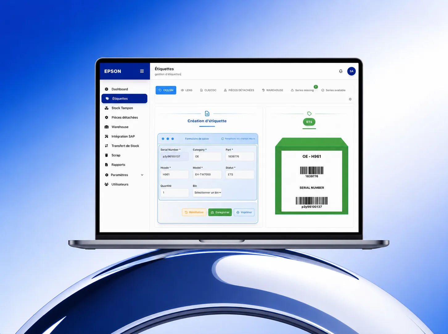 Epson, WEB APP réalisé par FreshMarkom, agence digitale franco-britannique